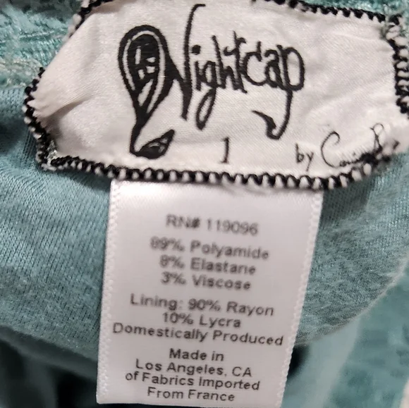 Nightcap X Free People Spanish Bells Seafoam Green Lace Sz 1 XS/S - Picture 4 of 5